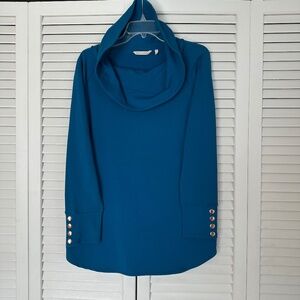 (NWOT) WOMEN'S COWL NECK  TUNIC BY SOFT SURROUNDINGS, SIZE: LARGE